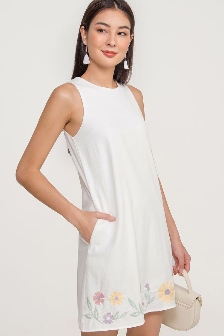 Rosewood Embroidered Shift Dress