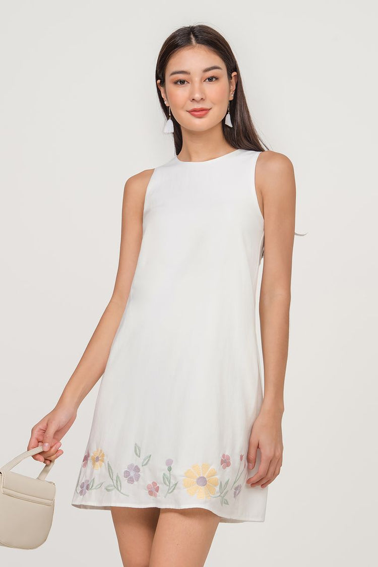 Rosewood Embroidered Shift Dress