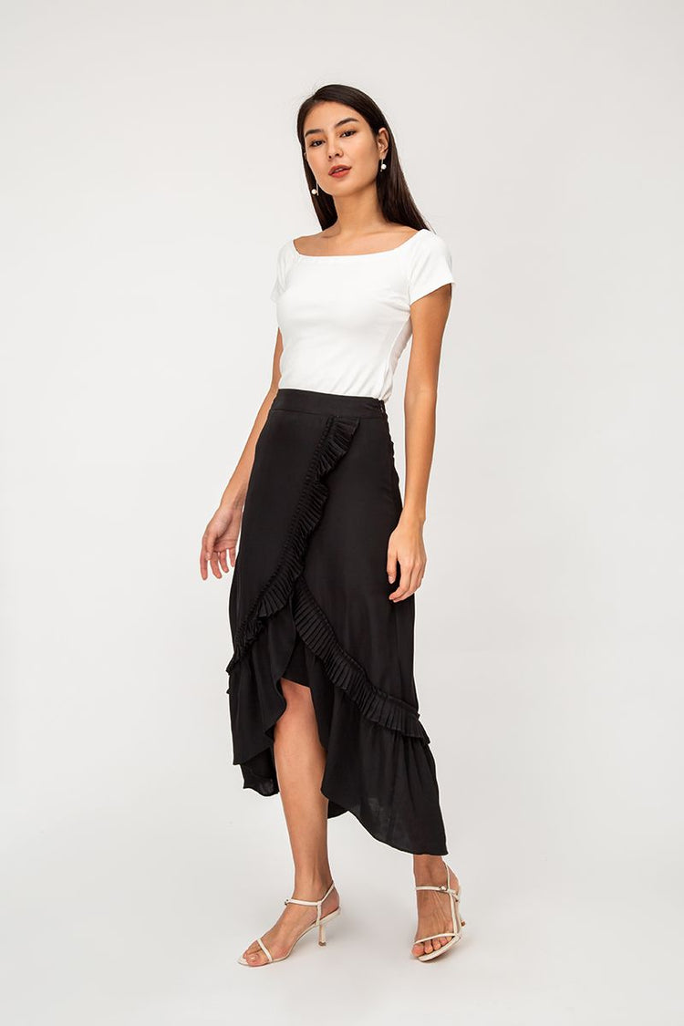 Tammy Pleated Ruffle Skirt