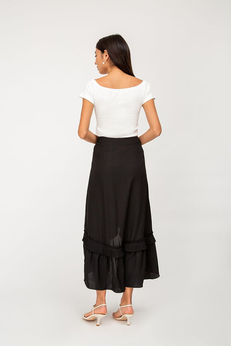 Tammy Pleated Ruffle Skirt