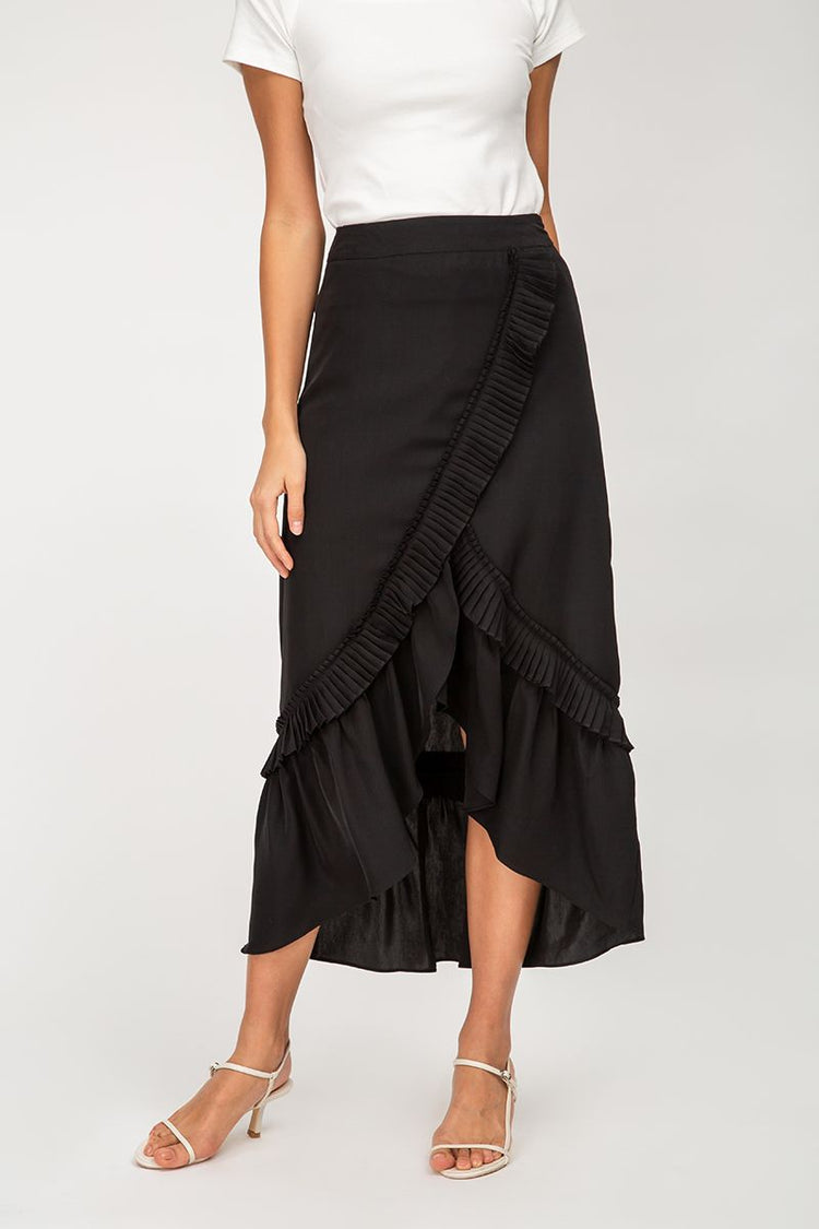 Tammy Pleated Ruffle Skirt