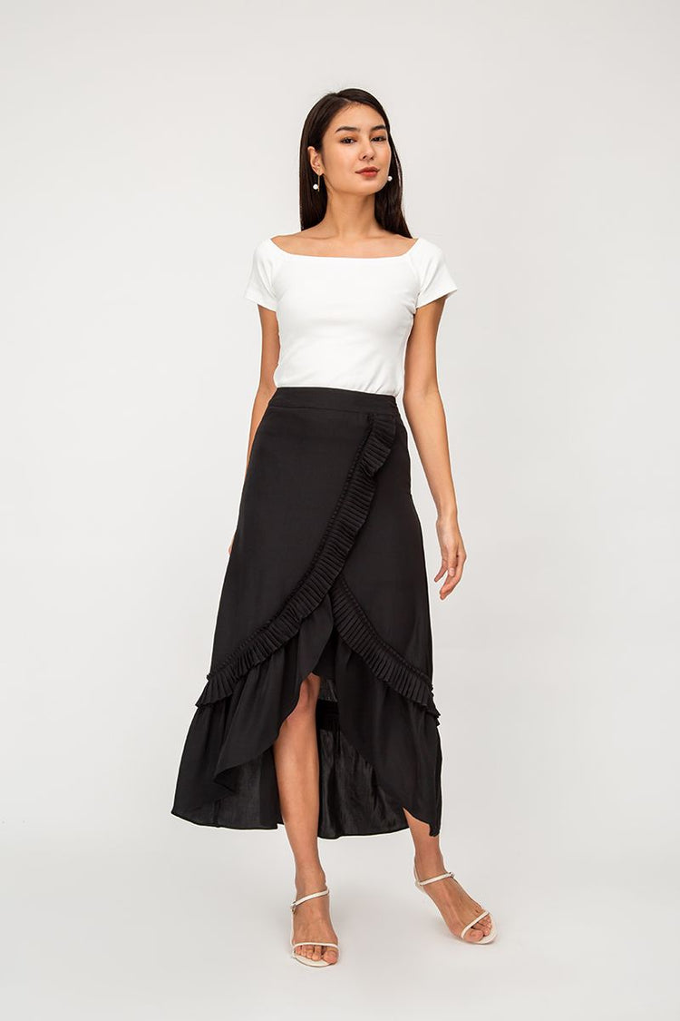 Tammy Pleated Ruffle Skirt