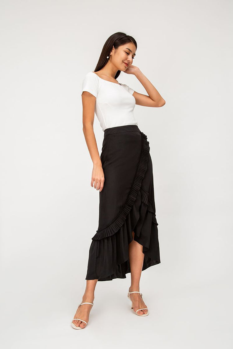 Tammy Pleated Ruffle Skirt